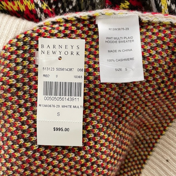 NWT R13 Oversized Distressed Cashmere Tartan Sweater worn by Taylor Swift - Picture 9 of 9